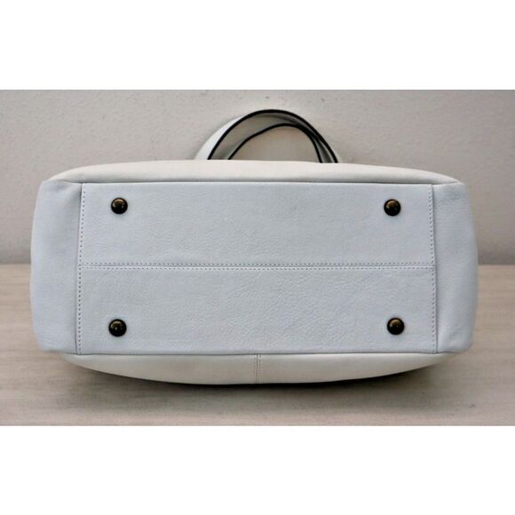 Anuschka Women's Ivory Genuine Leather Tote Handbag Purse - Picture 4 of 16